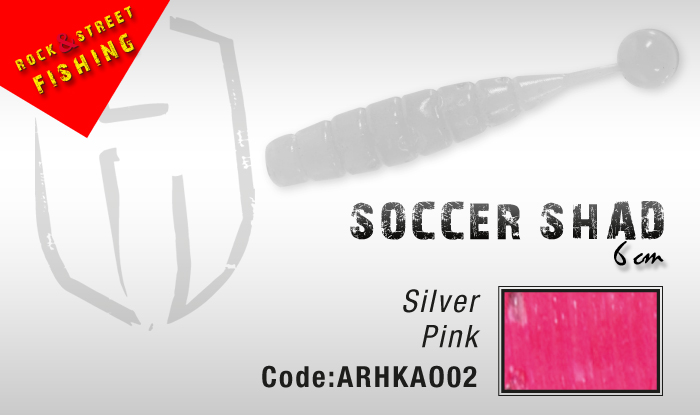 Herakles Soccer Shad mm. 60 colore SILVER PINK - Clicca l'immagine per chiudere